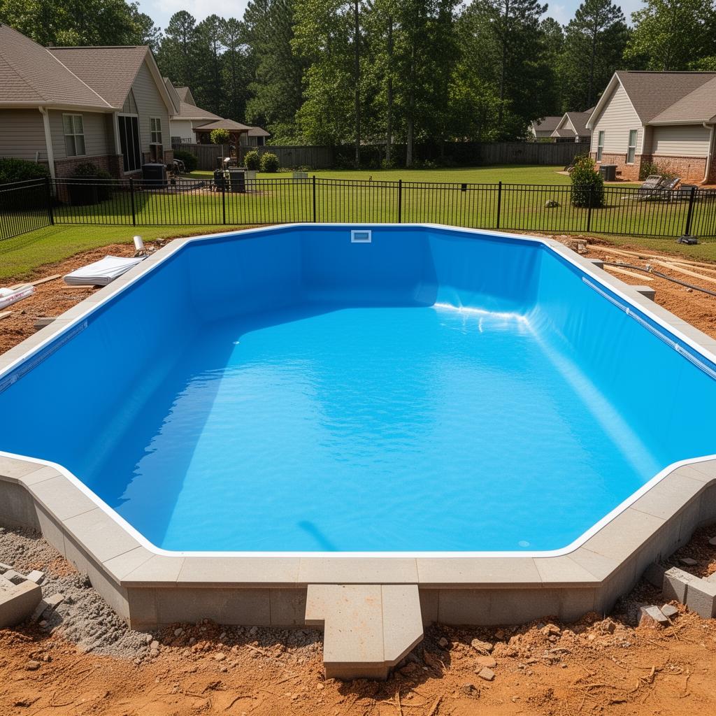 Fresh vinyl liner